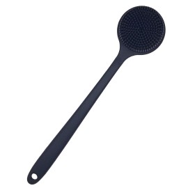DNC Back Scrubber for Shower Soft Silicone Bath Body Brush with Long Handle (Black) DNC Back Scrubber for Shower Soft Silicone Bath Body Brush with Long Handle (Black)