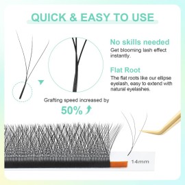 NAGARAKU W Eyelash Extension 3D Volume Premade Fan 0.07mm D curl 8-15mm mix Faux Mink Matte Black Cluster Easy Fanning yy Eye Lashes NAGARAKU W Eyelash Extension 3D Volume Premade Fan 0.07mm D curl 8-15mm mix Faux Mink Matte Black Cluster Easy Fanning yy Eye Lashes