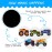 Zonon 10 Pieces Potty Training Seat Truck Potty Training Stickers for Boys Toilet Targets Color Changing Sticker Fun Pee Targets for Toddler