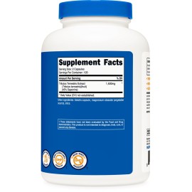 Nutricost Tribulus Terrestris Extract 1500mg, 240 Capsules - 45% Saponins, 120 Servings, Non-GMO, Gluten Free Nutricost Tribulus Terrestris Extract 1500mg, 240 Capsules - 45% Saponins, 120 Servings, Non-GMO, Gluten Free