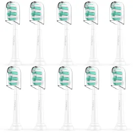 Toothbrush Replacement Heads for Philips Sonicare ProtectiveClean DailyClean Electric Toothbrush Head 1 2 Series Plaque Control Gum 4100 5100 C1 C2 G2 Snap-on, 10 Pack