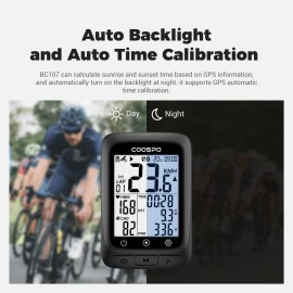 COOSPO Bike Computer GPS Wireless, ANT+ Cycling Computer GPS with Bluetooth, Multifunctional ANT+ Bicycle Computer GPS with 2.4 LCD Screen, Bike Speedometer with Auto Backlight IP67 COOSPO Bike Computer GPS Wireless, ANT+ Cycling Computer GPS with Bluetooth, Multifunctional ANT+ Bicycle Computer GPS with 2.4 LCD Screen, Bike Speedometer with Auto Backlight IP67