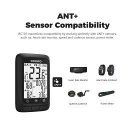 COOSPO Bike Computer GPS Wireless, ANT+ Cycling Computer GPS with Bluetooth, Multifunctional ANT+ Bicycle Computer GPS with 2.4 LCD Screen, Bike Speedometer with Auto Backlight IP67 COOSPO Bike Computer GPS Wireless, ANT+ Cycling Computer GPS with Bluetooth, Multifunctional ANT+ Bicycle Computer GPS with 2.4 LCD Screen, Bike Speedometer with Auto Backlight IP67