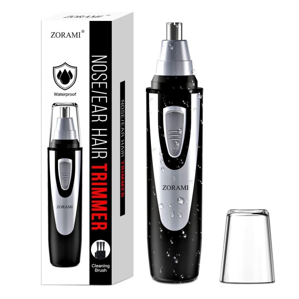 Ear and Nose Hair Trimmer Clipper - 2025 Professional Painless Eyebrow & Facial Hair Trimmer for Men Women, Battery-Operated Trimmer with IPX7 Waterproof, Dual Edge Blades for Easy Cleansing Black Ear and Nose Hair Trimmer Clipper - 2025 Professional Painless Eyebrow & Facial Hair Trimmer for Men Women, Battery-Operated Trimmer with IPX7 Waterproof, Dual Edge Blades for Easy Cleansing Black