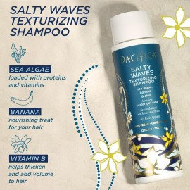 Pacifica Beauty Salty Waves Texturizing Shampoo + Texturizing Conditioner | For All Hair Types | Perfect and Effortless Beach Hair | 100% Vegan & Cruelty Free | Sulfate + Paraben Free