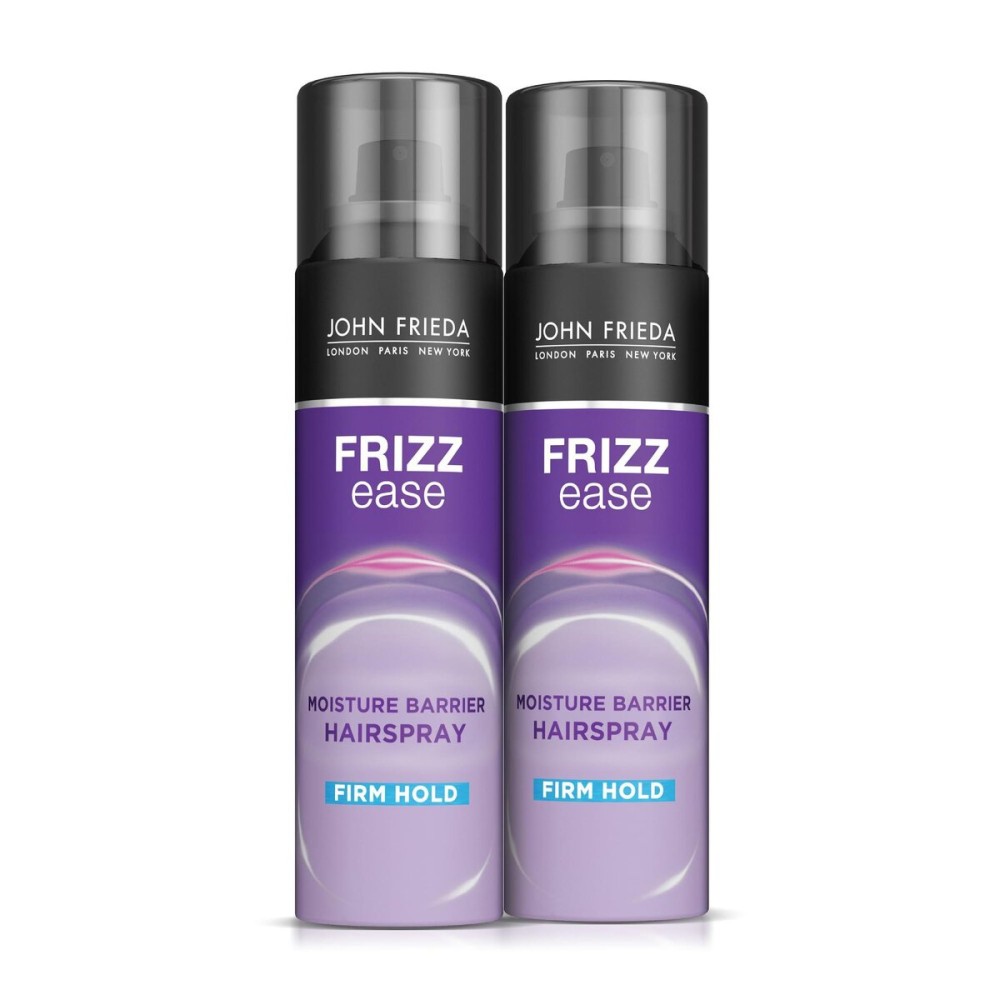 John Frieda Frizz Ease Moisture Barrier Hairspray, Firm Hold Hairspray, Seals Out Moisture, Blocks Frizz, Protects Against Heat, and Keeps Hair Straight with Long-Lasting Hold, 12 Oz, Pack of 2