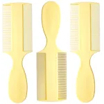 Vakly Fine Tooth Baby Comb [Pack of 3] Double Sided Hair Comb For Babies With Extra Fine Rounded Teeth for Newborn Baby\'s and Infants and Toddlers with Cradle Cap and Adults with Dandruff and Lice