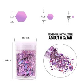 Chunky and Fine Glitter Mix, Estanoite 36 Colors Chunky Sequins & Fine Glitter Powder Mix, Iridescent Glitter Flakes, Cosmetic Makeup Glitter for Face Body Eye Nail Art, Loose Glitter for Resin Epoxy Chunky and Fine Glitter Mix, Estanoite 36 Colors Chunky Sequins & Fine Glitter Powder Mix, Iridescent Glitter Flakes, Cosmetic Makeup Glitter for Face Body Eye Nail Art, Loose Glitter for Resin Epoxy