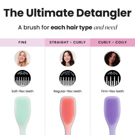 Tangle Teezer Ultimate Detangler Hairbrush for Wet & Dry Hair, Eliminates Knots & Reduces Breakage for All Hair Types, Apricot Blaze Tangle Teezer Ultimate Detangler Hairbrush for Wet & Dry Hair, Eliminates Knots & Reduces Breakage for All Hair Types, Apricot Blaze