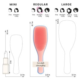 Tangle Teezer Ultimate Detangler Hairbrush for Wet & Dry Hair, Eliminates Knots & Reduces Breakage for All Hair Types, Apricot Blaze Tangle Teezer Ultimate Detangler Hairbrush for Wet & Dry Hair, Eliminates Knots & Reduces Breakage for All Hair Types, Apricot Blaze