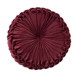 Teieas Round Pillows Velvet Pleated Circle Pillow Chair Cushion Floor Pillows Home Decorations for Home Couch Chair Bed Car Burgundy Teieas Round Pillows Velvet Pleated Circle Pillow Chair Cushion Floor Pillows Home Decorations for Home Couch Chair Bed Car Burgundy