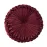 Teieas Round Pillows Velvet Pleated Circle Pillow Chair Cushion Floor Pillows Home Decorations for Home Couch Chair Bed Car Burgundy