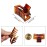 Small Tiny Claw Hair Clips for Women Girls for Thin/Medium Thick Hair, 1.5 Inch Mini Hair Jaw Clips Matte Rectangle Nonslip Clip with Gift Box (Matte+shiny color series)