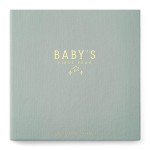 Lucy Darling Baby Memory Book, Luxury Baby First Year Book & Photo Album for Baby Boy/Girl, Keepsake Baby Books & Journals, Gender Neutral Memories & Milestone Book, Pregnancy Gift - Celestial Skies