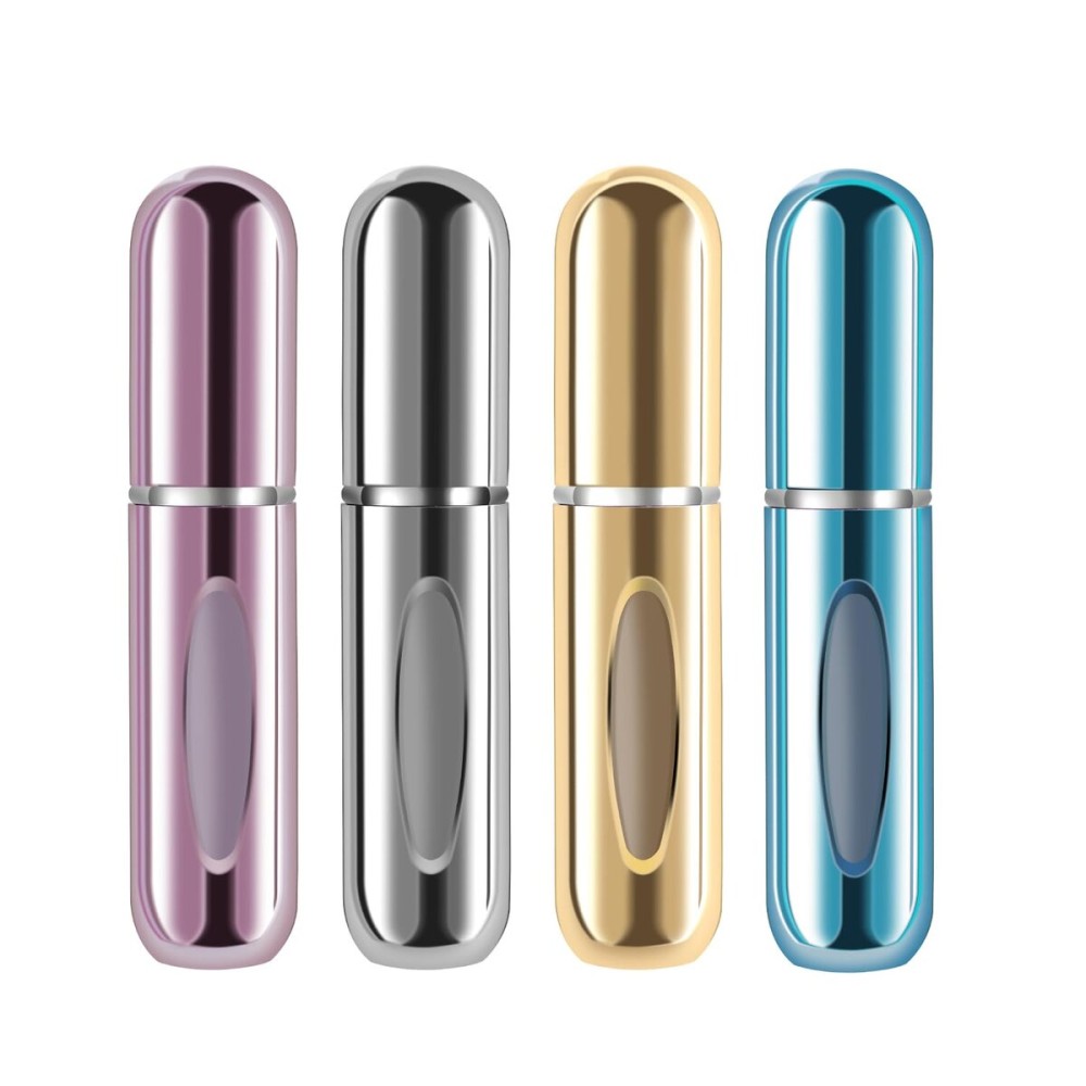 Yamadura Portable Mini Refillable Perfume, 5ml Atomizer Perfume Bottle, Refillable Perfume Atomizer Perfume Spray, Scent Pump Case for Traveling and Outgoing (4 Pack) Yamadura Portable Mini Refillable Perfume, 5ml Atomizer Perfume Bottle, Refillable Perfume Atomizer Perfume Spray, Scent Pump Case for Traveling and Outgoing (4 Pack)