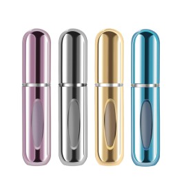 Yamadura Portable Mini Refillable Perfume, 5ml Atomizer Perfume Bottle, Refillable Perfume Atomizer Perfume Spray, Scent Pump Case for Traveling and Outgoing (4 Pack) Yamadura Portable Mini Refillable Perfume, 5ml Atomizer Perfume Bottle, Refillable Perfume Atomizer Perfume Spray, Scent Pump Case for Traveling and Outgoing (4 Pack)
