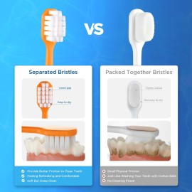 Oralphi Extra Soft Toothbrush for Sensitive Gums, Wide Head Soft Bristle Toothbrush with 10000 Soft Flossing Micro Nano Bristles for Adults, Pregnant Women, Elderly, Braces Oralphi Extra Soft Toothbrush for Sensitive Gums, Wide Head Soft Bristle Toothbrush with 10000 Soft Flossing Micro Nano Bristles for Adults, Pregnant Women, Elderly, Braces