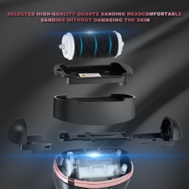 Electric Callus Remover for Feet, Rechargeable Portable Electronic Foot File Pedicure Kit, Waterproof Foot Scrubber File, Professional Pedicure Tools, Foot Care for Dead Skin Ideal Gift, 3 Rollers Electric Callus Remover for Feet, Rechargeable Portable Electronic Foot File Pedicure Kit, Waterproof Foot Scrubber File, Professional Pedicure Tools, Foot Care for Dead Skin Ideal Gift, 3 Rollers