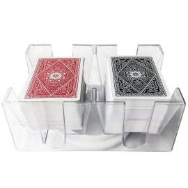 Yuanhe Canasta Playing Card Holder - 6 Deck Revolving Card Tray for Kids & Adults,Rotating Cards Holder for Poker, Canasta, Hand & Foot, Rummy,Go Fish,UNO Games Yuanhe Canasta Playing Card Holder - 6 Deck Revolving Card Tray for Kids & Adults,Rotating Cards Holder for Poker, Canasta, Hand & Foot, Rummy,Go Fish,UNO Games