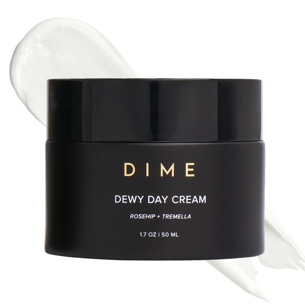 DIME Beauty Dewy Day Cream, Morning Face Moisturizer with Rosehip Oil and Snow Mushroom, 1.7 oz / 50 ml DIME Beauty Dewy Day Cream, Morning Face Moisturizer with Rosehip Oil and Snow Mushroom, 1.7 oz / 50 ml