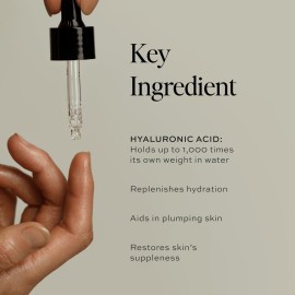 DIME Beauty Hyaluronic Acid Serum, Non-Greasy Hydrating Face Serum with Pure Hyaluronic Acid, 1 oz / 30 ml