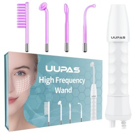 High Frequency Facial Wand-UUPAS Portable Handheld High Frequency Facial Machine Skin Facial Wand with 4 Violet Tubes High Frequency Facial Wand-UUPAS Portable Handheld High Frequency Facial Machine Skin Facial Wand with 4 Violet Tubes