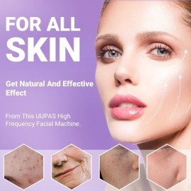 High Frequency Facial Wand-UUPAS Portable Handheld High Frequency Facial Machine Skin Facial Wand with 4 Violet Tubes High Frequency Facial Wand-UUPAS Portable Handheld High Frequency Facial Machine Skin Facial Wand with 4 Violet Tubes