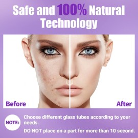 High Frequency Facial Wand-UUPAS Portable Handheld High Frequency Facial Machine Skin Facial Wand with 4 Violet Tubes High Frequency Facial Wand-UUPAS Portable Handheld High Frequency Facial Machine Skin Facial Wand with 4 Violet Tubes