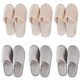 OSTADARRA 6 Pairs Spa Slippers, Non Slip Disposable For Guest, Washable Reusable, Which Can Be Used As Women Men, House, Indoor, Bathroom, Bedroom, Hotel, Bride Slippers OSTADARRA 6 Pairs Spa Slippers, Non Slip Disposable For Guest, Washable Reusable, Which Can Be Used As Women Men, House, Indoor, Bathroom, Bedroom, Hotel, Bride Slippers