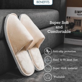 OSTADARRA 6 Pairs Spa Slippers, Non Slip Disposable For Guest, Washable Reusable, Which Can Be Used As Women Men, House, Indoor, Bathroom, Bedroom, Hotel, Bride Slippers OSTADARRA 6 Pairs Spa Slippers, Non Slip Disposable For Guest, Washable Reusable, Which Can Be Used As Women Men, House, Indoor, Bathroom, Bedroom, Hotel, Bride Slippers