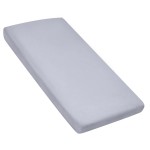 Nap Mat Sheet 24 x 48 x 4 Fitted Elastic Corners Preschool Day Care Rest Nap Mat Cover, Soft & Breathable Baby Sheets for Regalo My Cot Portable Toddler Bed and Joovy Travel Cot, Gray