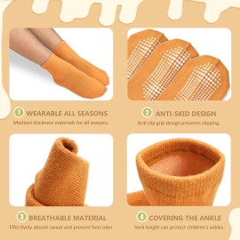 HYCLES Non-Slip Toddler Socks, Girl Grip Socks for 1-3T Kids Girls Boys Toddler Sock with Grippers