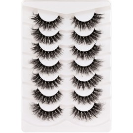 Veleasha False Eyelashes Wispy Faux Mink Lashes Fluffy Handmade Fake Eyelashes Natural Look 7 Pairs Pack Luxury Cat Eye Lashes (804) Veleasha False Eyelashes Wispy Faux Mink Lashes Fluffy Handmade Fake Eyelashes Natural Look 7 Pairs Pack Luxury Cat Eye Lashes (804)