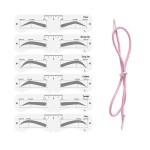 KKPLZZ Plastic Eyebrow Mold, PEVA Soft Shaper DIY Model With Elastic Band, Assist Makeup Tools for Beginner