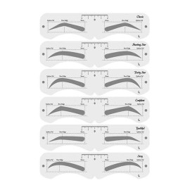 KKPLZZ Plastic Eyebrow Mold, PEVA Soft Shaper DIY Model With Elastic Band, Assist Makeup Tools for Beginner