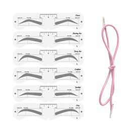 KKPLZZ Plastic Eyebrow Mold, PEVA Soft Shaper DIY Model With Elastic Band, Assist Makeup Tools for Beginner