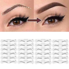 KKPLZZ Plastic Eyebrow Mold, PEVA Soft Shaper DIY Model With Elastic Band, Assist Makeup Tools for Beginner