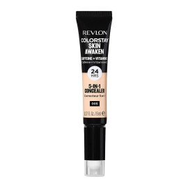 Revlon ColorStay Skin Awaken 5-in-1 Concealer, Lightweight, Creamy Longlasting Face Makeup with Caffeine & Vitamin C, For Imperfections, Dark Circles & Redness, 005 Fair, 0.27 Fl Oz Revlon ColorStay Skin Awaken 5-in-1 Concealer, Lightweight, Creamy Longlasting Face Makeup with Caffeine & Vitamin C, For Imperfections, Dark Circles & Redness, 005 Fair, 0.27 Fl Oz