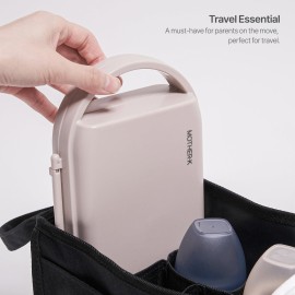 MOTHER-K Travel Baby Bottle Drying Rack Set, Including Bottle Brush and Travel Bottle, for Working Mom or Camping with Baby (Cream Mocha) MOTHER-K Travel Baby Bottle Drying Rack Set, Including Bottle Brush and Travel Bottle, for Working Mom or Camping with Baby (Cream Mocha)