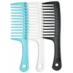 Wide Tooth Detangling Comb, Durable Styling Brush for Curly, Long and Wet Hair Types - Professional Hair Care