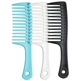 Wide Tooth Detangling Comb, Durable Styling Brush for Curly, Long and Wet Hair Types - Professional Hair Care