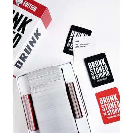 DSS Games Drunk Stoned or Stupid Master Edition | A Party Game for Friends | Party Card Games with 550 Prompt Cards | Fun Card Games for Adults Game Nights, Gatherings, & Parties | Ages 17 Up