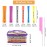 120Pcs Hair Perm Rods Set, 6 Sizes Plastic Hair Cold Wave Rods, Heatless Perming Rods Hair Curlers Rollers with Pintail Comb for Long Short Straight Curly Natural Hair DIY Hairdressing Styling Tools