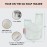 Kitsch Bar Soap Saver Bag - Soap Dish and Soap Holder for Shampoo Bar, Conditioner & Body Wash - Recycled Mesh Beauty Bar Soap Pouch, Eco-Friendly, Patented Bag - Mint