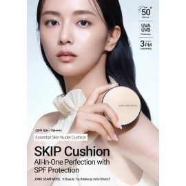 [JUNGSAEMMOOL OFFICIAL] Essential Skin Nuder Cushion (05 Light) | Refill not Included | Natural Finish | SPF50 Broad Spectrum | Korean Makeup Artist Brand | Cream Foundation