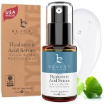 Hyaluronic Acid Serum for Face - USA Made with Natural & Organic Ingredients, Hydrating Anti Aging Face Serum, Softens and Smoothes Dry & Sensitive Skin, Fragrance Free Day & Night Facial Serum