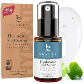 Hyaluronic Acid Serum for Face - USA Made with Natural & Organic Ingredients, Hydrating Anti Aging Face Serum, Softens and Smoothes Dry & Sensitive Skin, Fragrance Free Day & Night Facial Serum Hyaluronic Acid Serum for Face - USA Made with Natural & Organic Ingredients, Hydrating Anti Aging Face Serum, Softens and Smoothes Dry & Sensitive Skin, Fragrance Free Day & Night Facial Serum