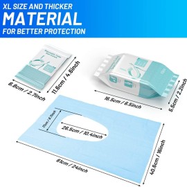 50 Pack Toilet Seat Covers Disposable - Waterproof 16x24 Inch Extra Large Individually Wrapped Toilet Seat Shields Travel Accessories for Adults Kids 50 Pack Toilet Seat Covers Disposable - Waterproof 16x24 Inch Extra Large Individually Wrapped Toilet Seat Shields Travel Accessories for Adults Kids