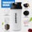 GEMFUL Shaker Bottle for Protein Mixes 28 oz BPA-Free Leak Proof Shaker Smothies Cups with Sports Gym Mixer 2 Pack