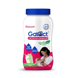 Emcure - Galact Granules- Breast Feeding Supplement - Elaichi Flavour - 200 g Emcure - Galact Granules- Breast Feeding Supplement - Elaichi Flavour - 200 g